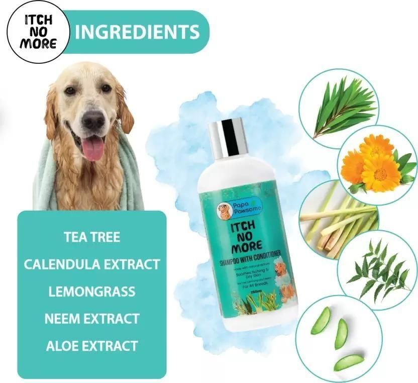 Flea and Tick Itch No More Shampoo with Conditioner for Dog (120ML)